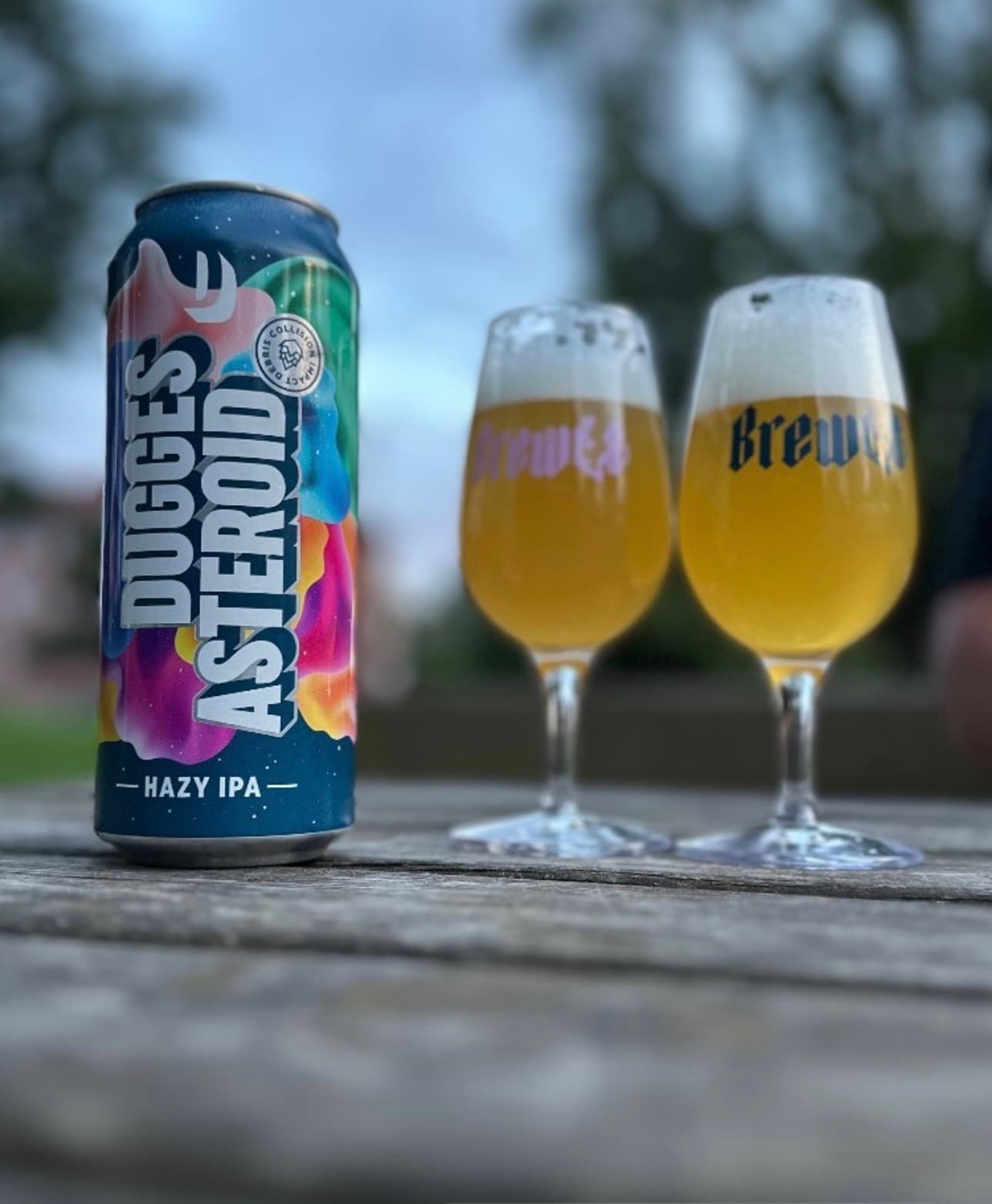 Asteroid from Dugges beer photo