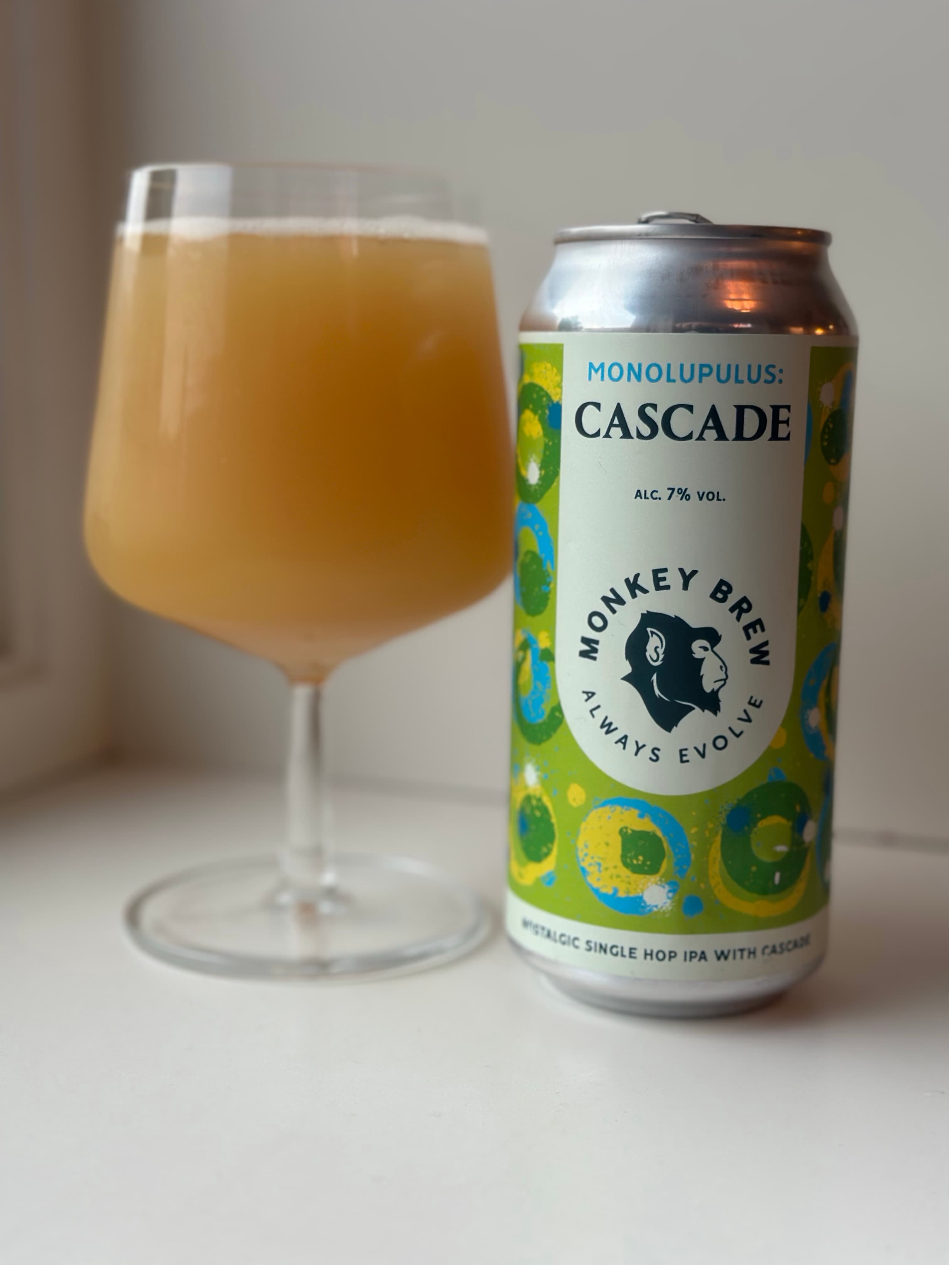 Monolupulus: Cascade from Monkey Brew beer photo