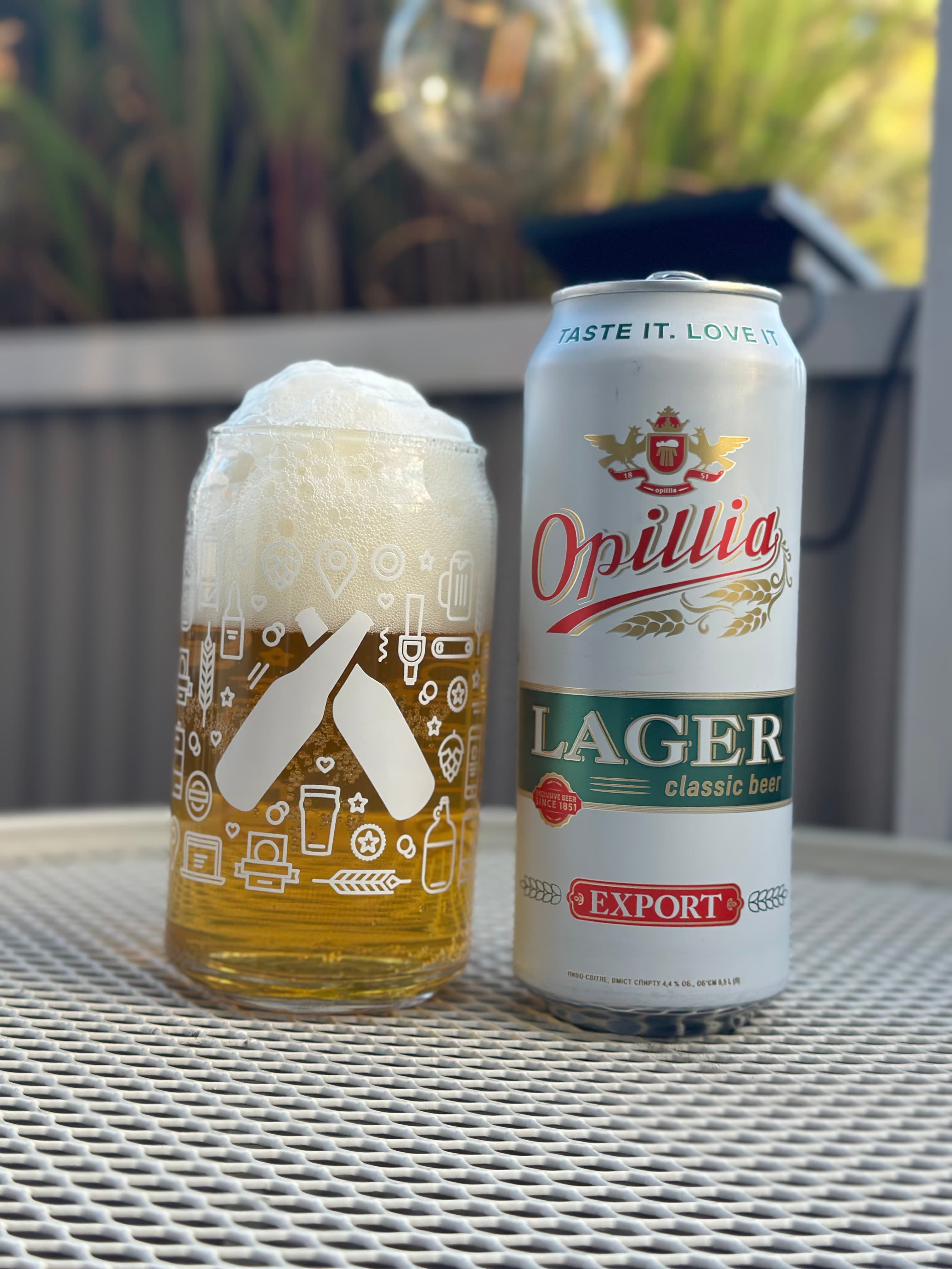 Opillia Lager beer photo