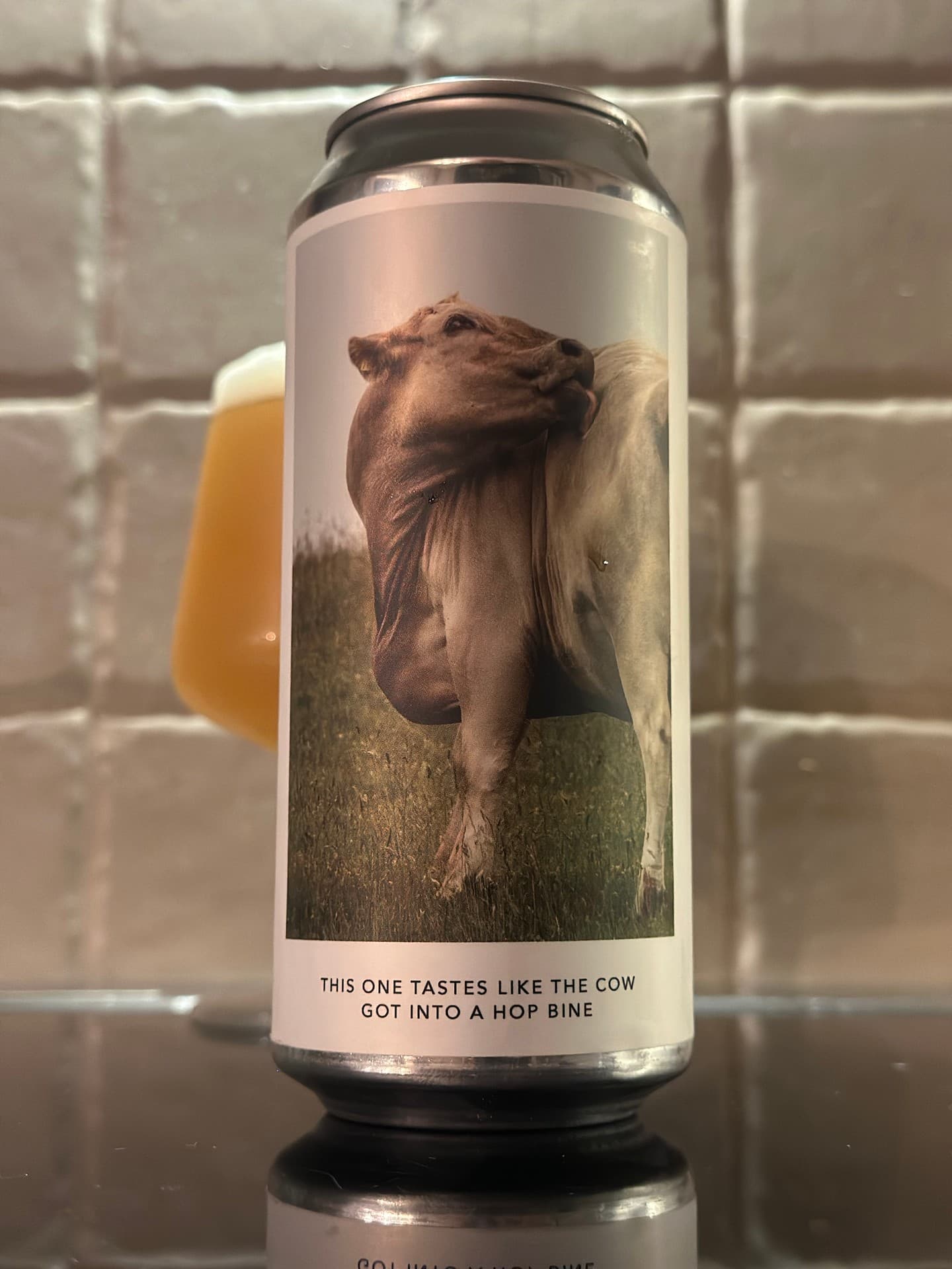 This One Tastes Like the Cow Got Into a Hop Bine by Hudson Valley Brewery, shared by @beer_i_have_tasted
