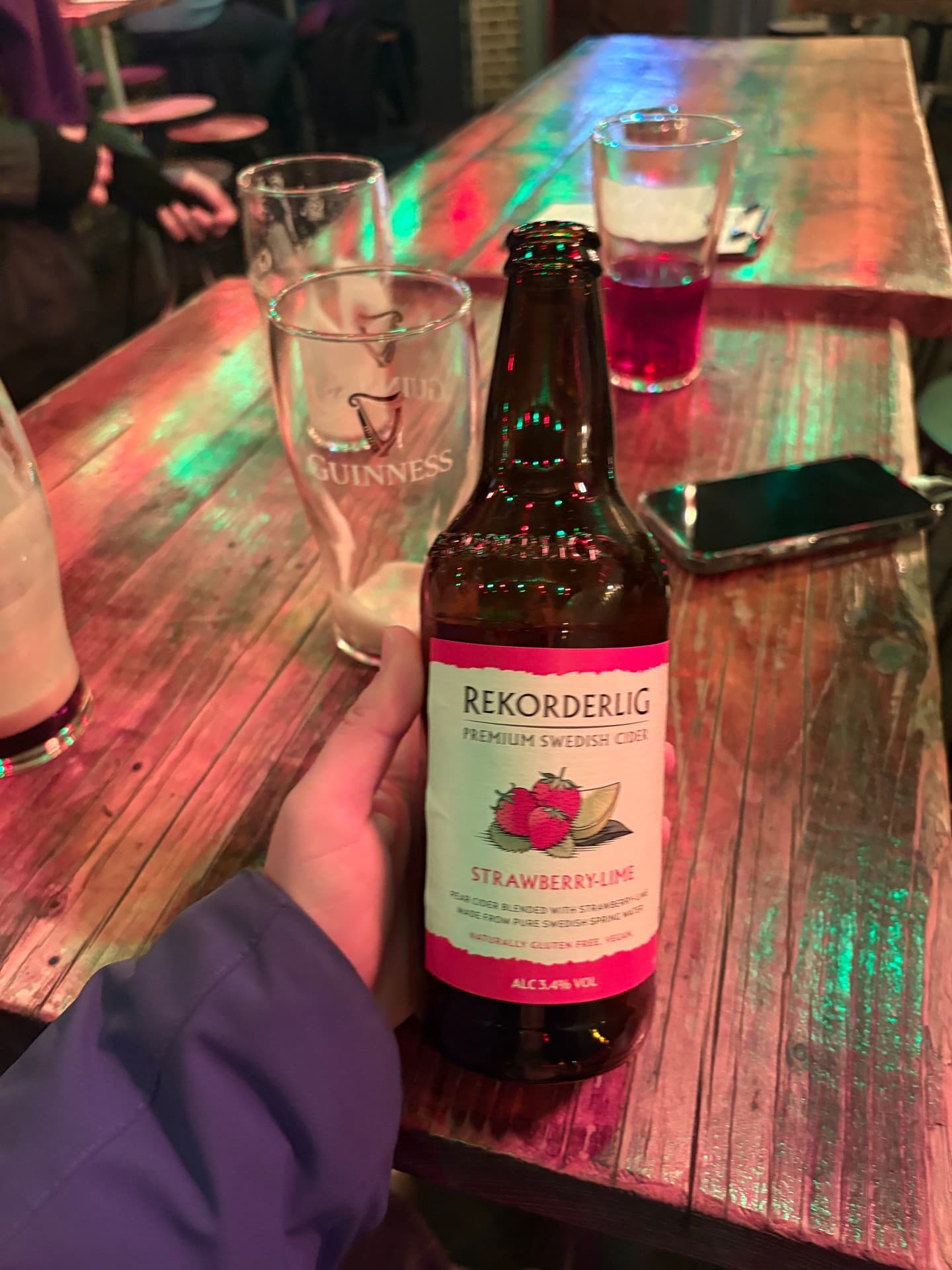 Rekorderlig Strawberry-Lime beer photo