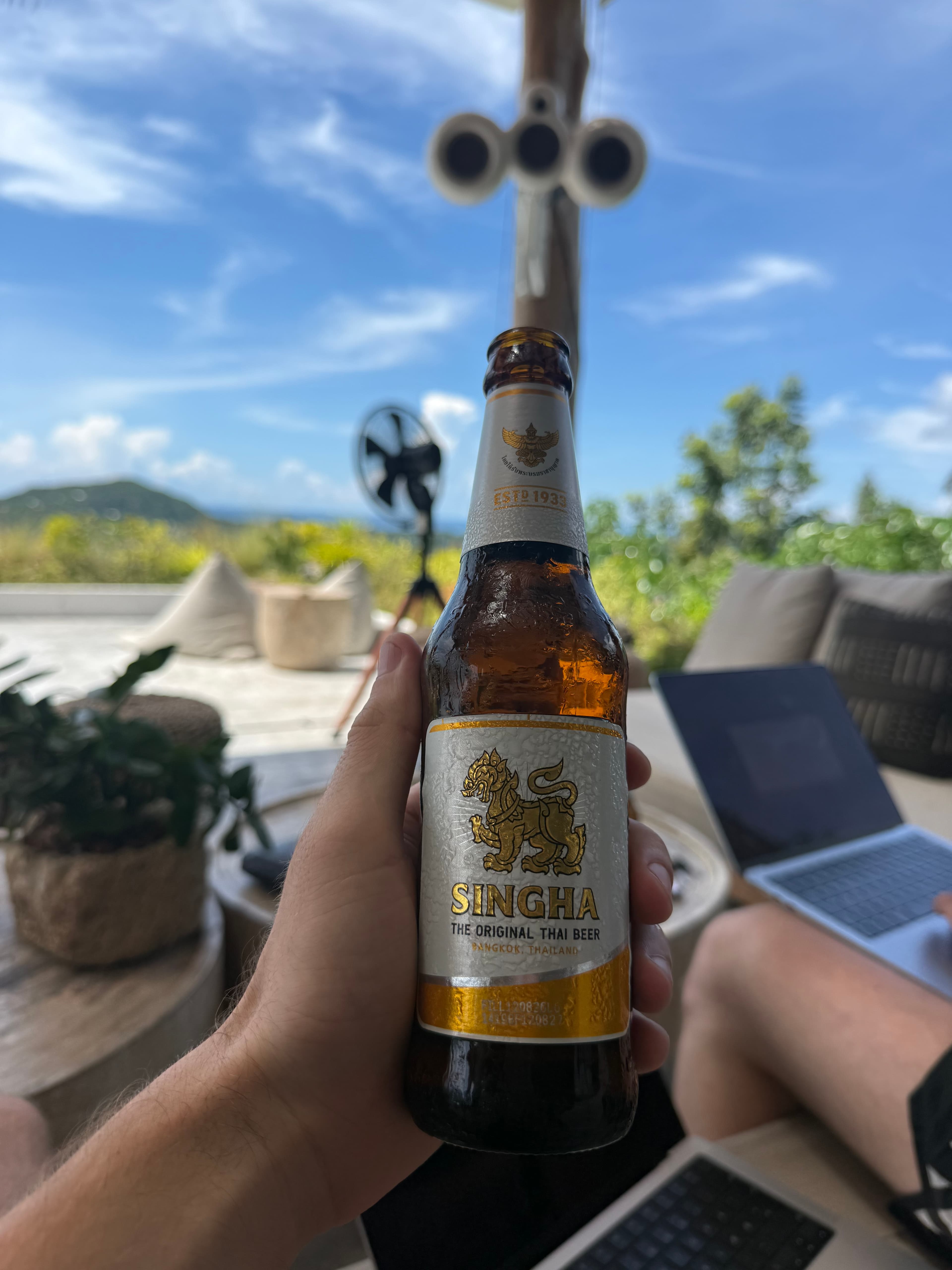 Singha beer photo