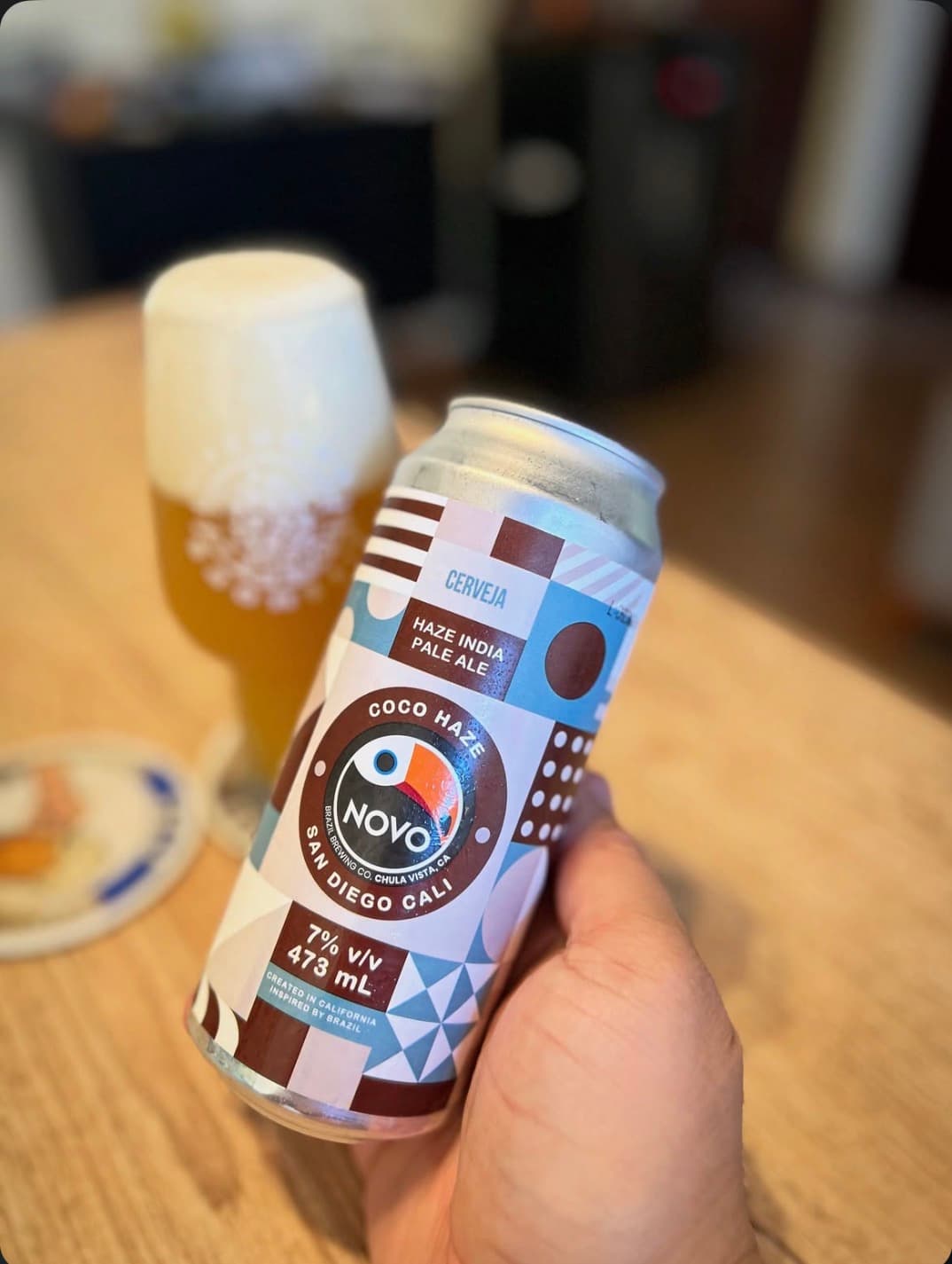 Coco Haze from Novo Brazil beer photo